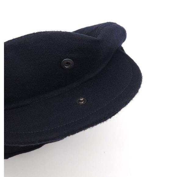 Vintage Panizza Flat Cap Cabby Wool Kashmir Newsboy Hat Size 55 Blue Italy Made‎ - Picture 3 of 8